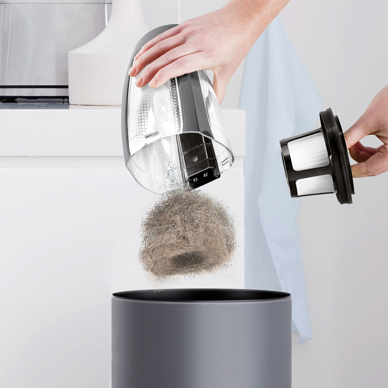 Eenvoudig vuil en haar uitnemen