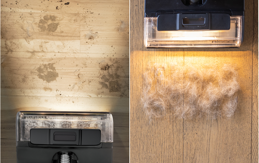 Met FurFinder™ verlichting zie je 9 keer meer* huisdierharen